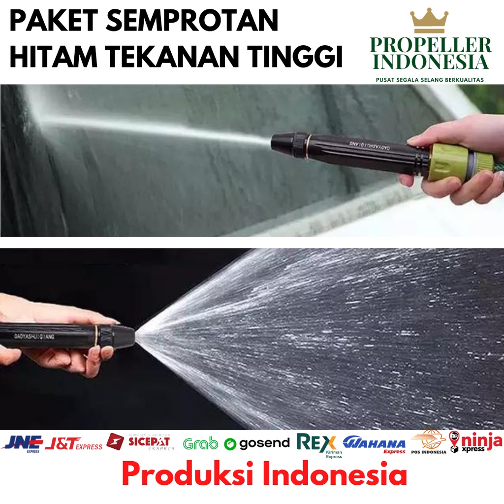 Paket Semprotan Tekanan Tinggi + Paket Sambungan Selang 1/2 - 3/4Inch