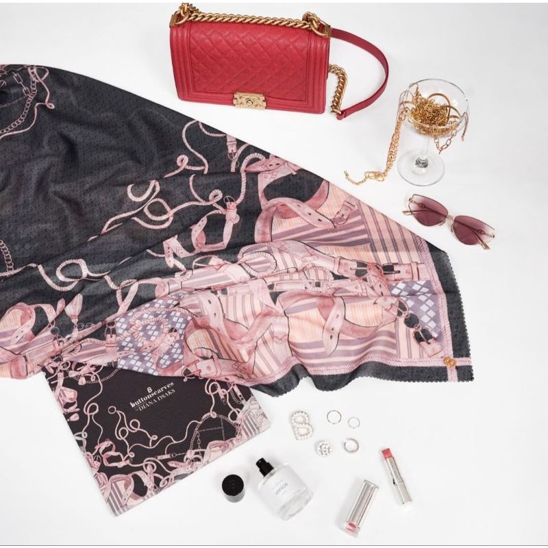 Buttonscarves La Bella Chain 2 Nera