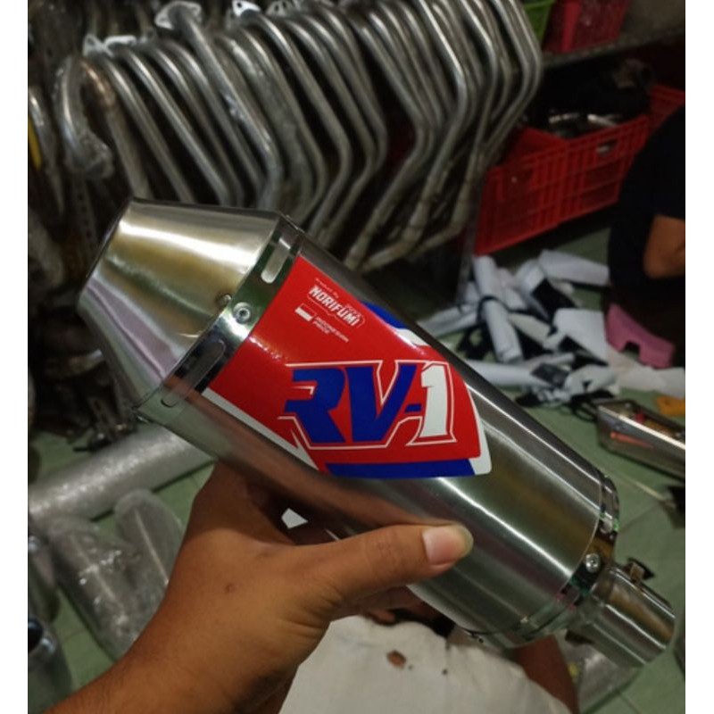 KNALPOT RACING fullsystem untuk crf.klx.dtrackerKnalpot Norifumi RV1 Crf 150 l, Knalpot Racing CRF 1