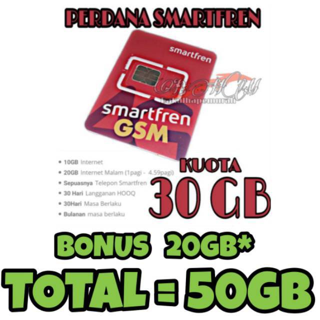Kuota Smartfren 50GB* for MiFi & Smartphone 4G