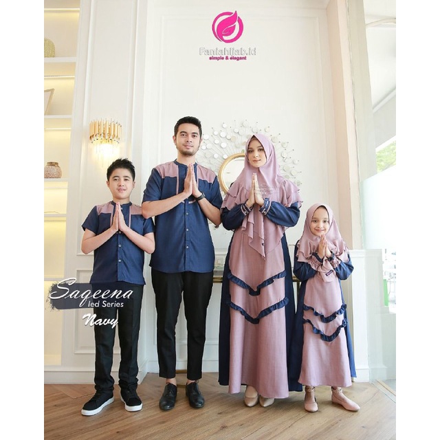 KOKO DAD LENGAN PENDEK SAQEENA IED SERIES ORIGINAL BY FANIAHIJAB SARIMBIT TERBARU KEKINIAN 2022 POLO