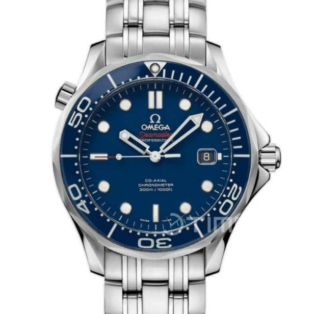 Jam Tangan OMEGGGA Seamaster Diver 300 Ceramic Bezel - Blue Dial