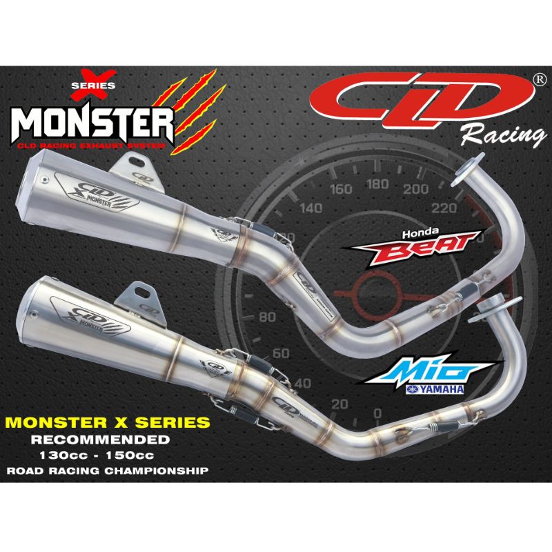 Knalpot CLD Racing Beat Type Monster' X ORIGINAL