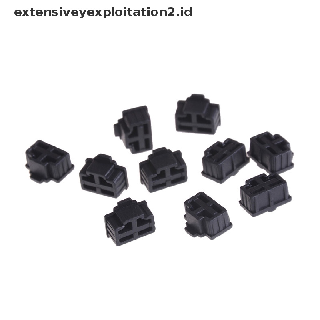 (Hotter) 10 Pcs Plug Pelindung Port Ethernet Rj45 Anti Debu Warna Hitam