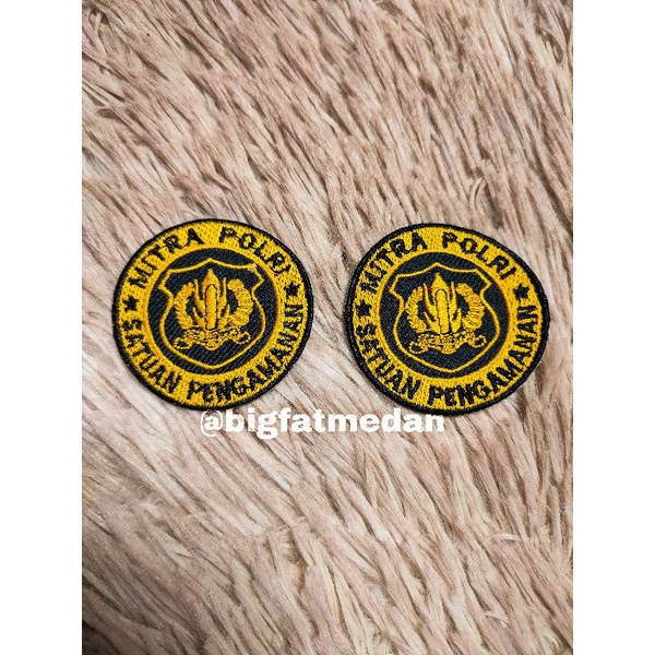 Patch Logo, Bordir Logo / Emblem satpam mitra