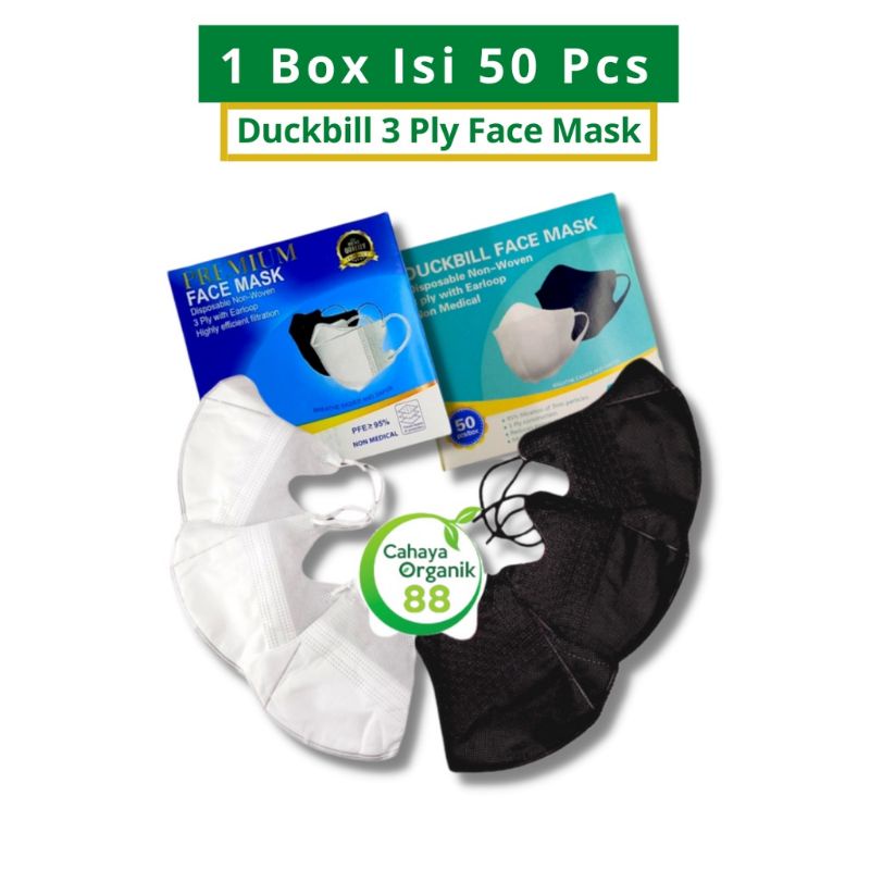 Masker Duckbill 3Ply Face Mask/Masker Duckbill Bergaris