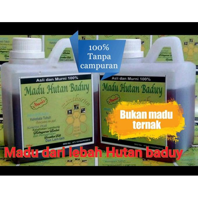 

Madu Hutan Baduy 100 Asli dan Murni (Manis madu)