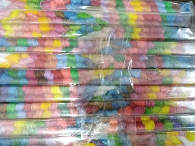 Paket Benang Sulam 25 warna + jarum