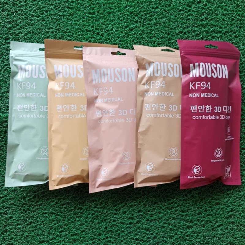 MASKER KF94 KOREA 4ply MOUSON WARNA ISI 10pcs Perpack / MASKER MOUSON KF94 4ply