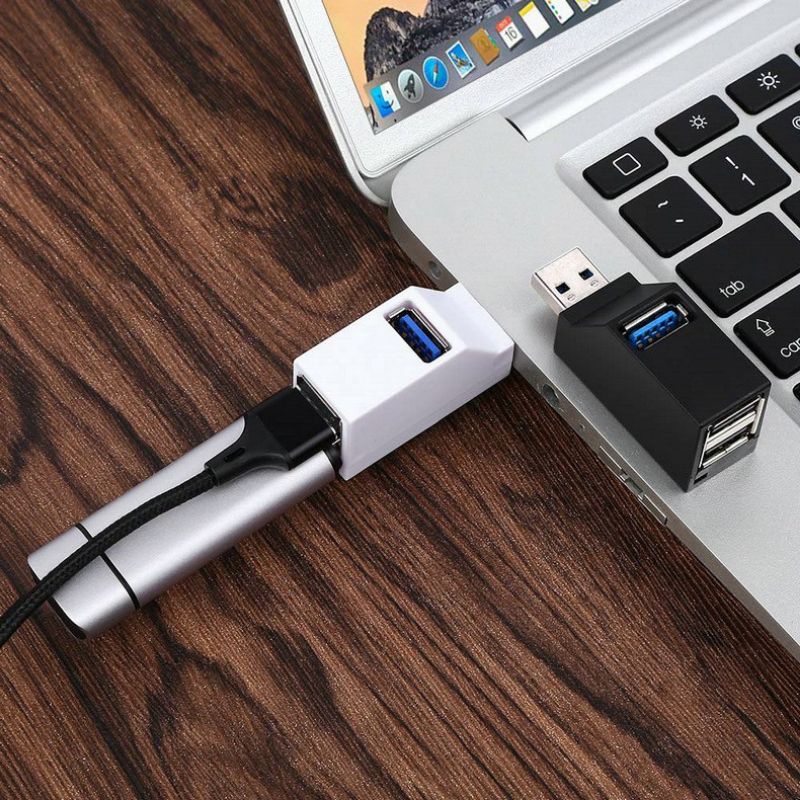 Colokan USB 3.0 3 hub 4 5Gbps original metal slim non orico robot vention ugreen alternatif USB 2