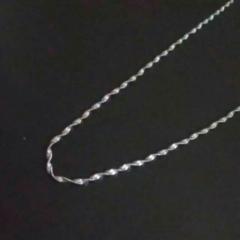 KALUNG TITANIUM MODEL BURSALINO KALUNG PELINTIR WARNA SILVER