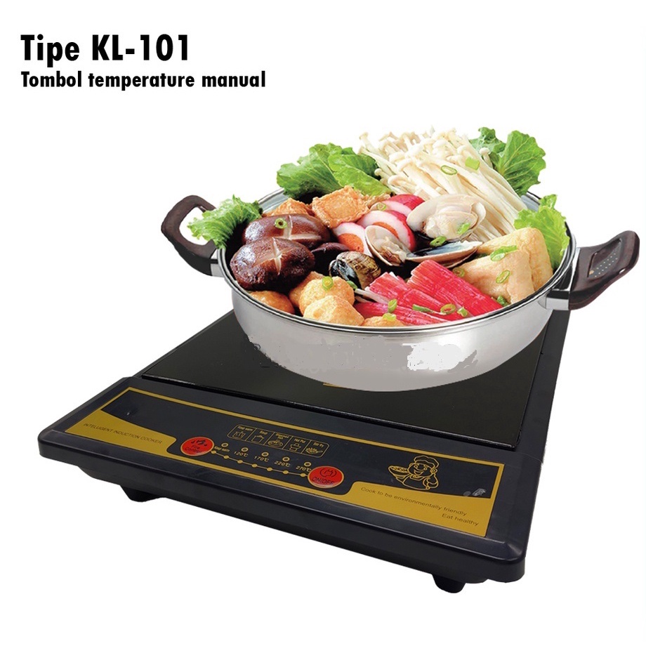 PROMO~Kompor Listrik Induksi Fleco KL-101 | Kompor Induksi Ceramic 5 Mode Suhu Fleco KL-101 | portable induction cooker 400 -1200W | Kompor Induksi Hemat Listrik | | FMS