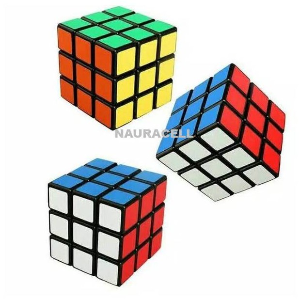 mainan edukasi asah otak bagus untuk anak, Mainan dadu warna warni rubik rubick 3x3x3