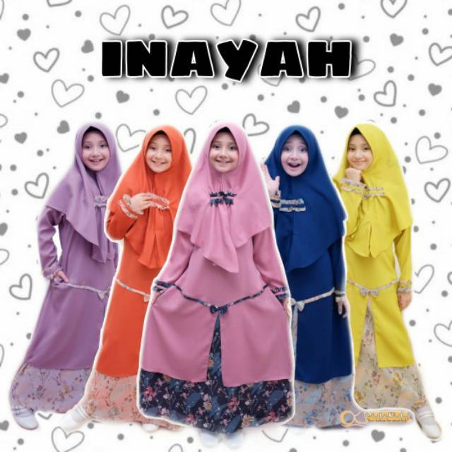Oidokids - Gamis Inayah / Gamis Anak / Gamis Remaja