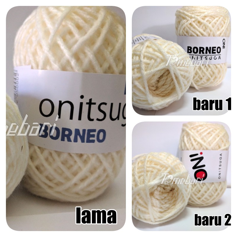 BENANG RAJUT AKRILIK ACRYLIC ONITSUGA BORNEO PUTIH NATURAL ( ACR - NAT )