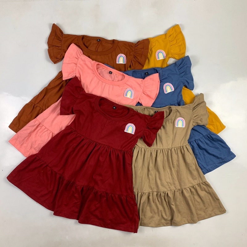 DRESS ANAK RUFFLE   (1-10 TAHUN)