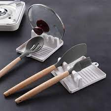 TATAKAN SERBAGUNA TATAKAN SPATULA / SENDOK GORENG / TUTUP KUALI / PERALATAN DAPUR MINIMALIS KITCHEN UTENSIL REST HOLDER