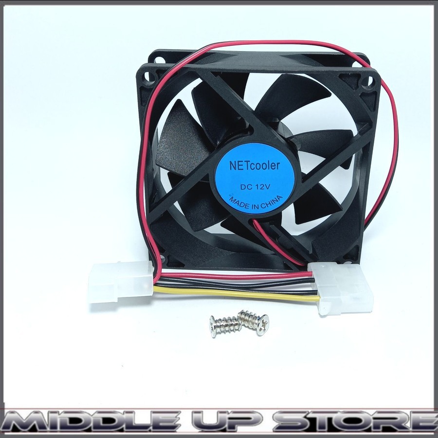 Fan Casing 8cm Netcooler Hitam - Fan Case 8 cm Kipas Pendingin Ori