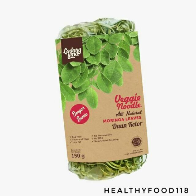 

Veggie noodle ladang lima daun kelor