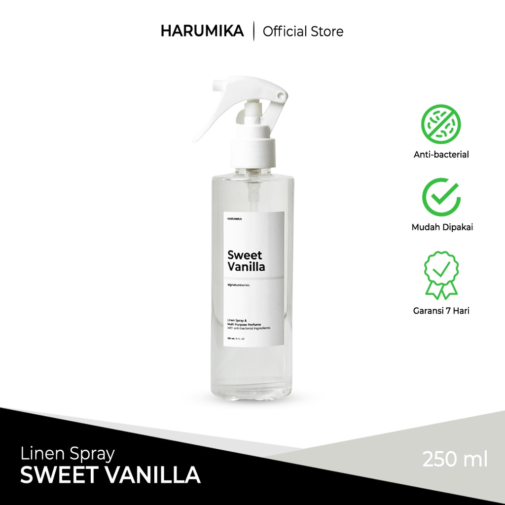 HARUMIKA SWEET VANILLA 250 ml LINEN SPRAY ANTI BACTERIAL