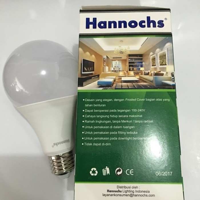 Lampu LED 7W Hannochs Garansi 1 Tahun 7 Watt Premier Cahaya Putih
