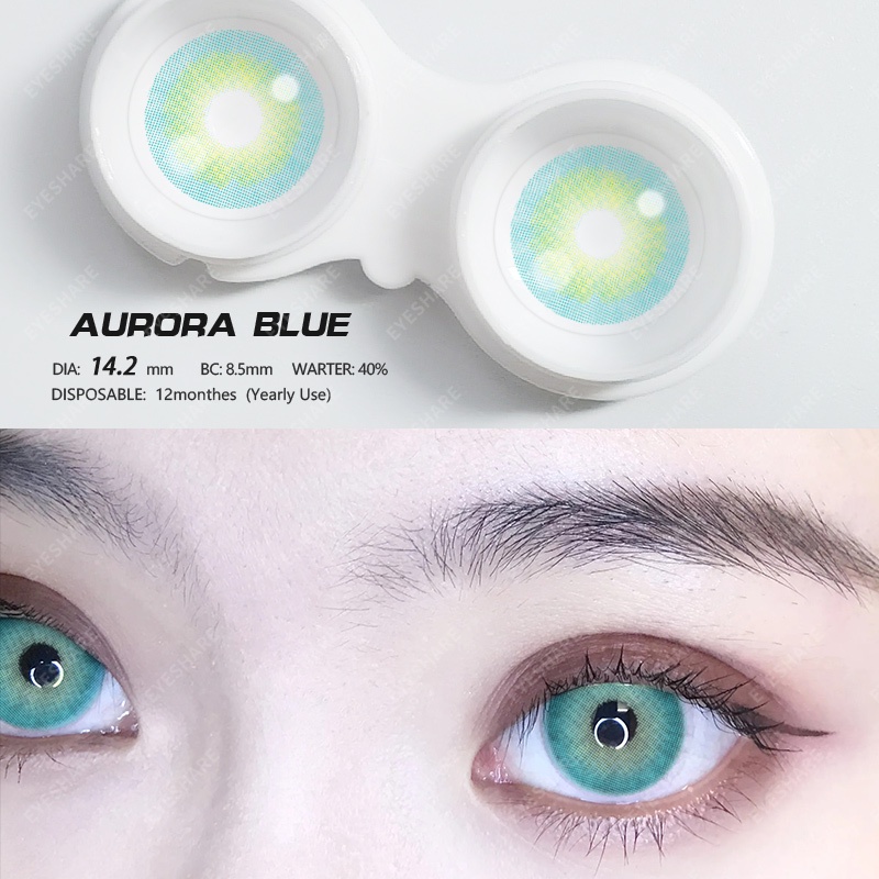 (COD)Menyinarimu Softlens Crystal 14.2mm Warna Lensa Kontak Soflen Softlen