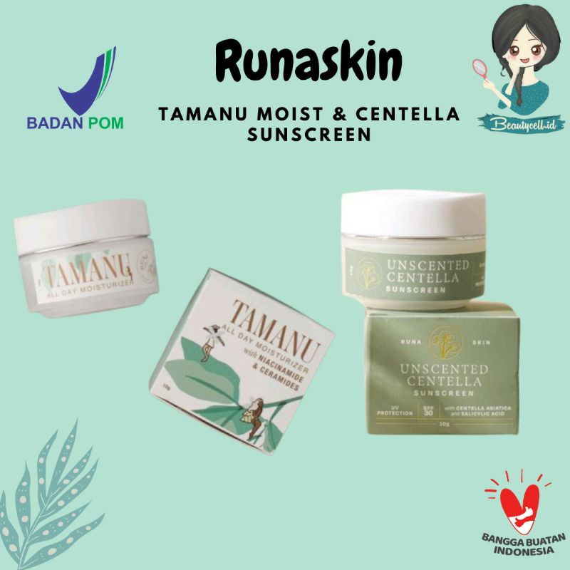 RUNASKIN TAMANU MOISTURIZER BPOM FREE MASKER ORGANIK