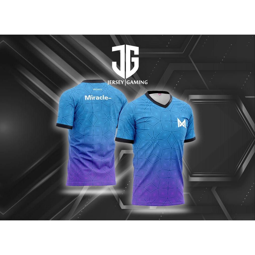 JERSEY BAJU KAOS GAMING TEAM NIGMA GAME DOTA 2 WILDRIFT LOL (FREE NICKNAME)