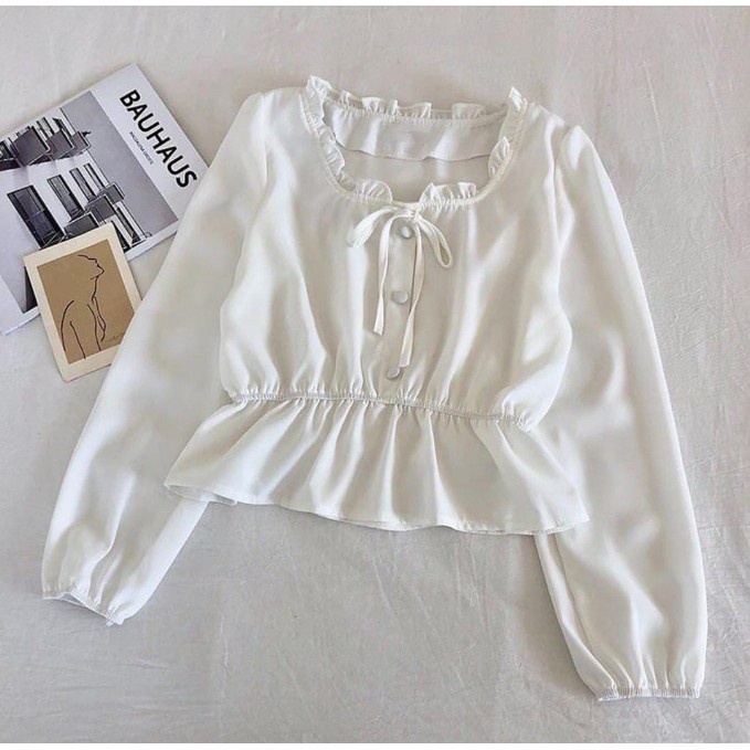 Blouse Mikela Fashion Wanita - Mikela Blouse Wanita Bahan Crepe-2