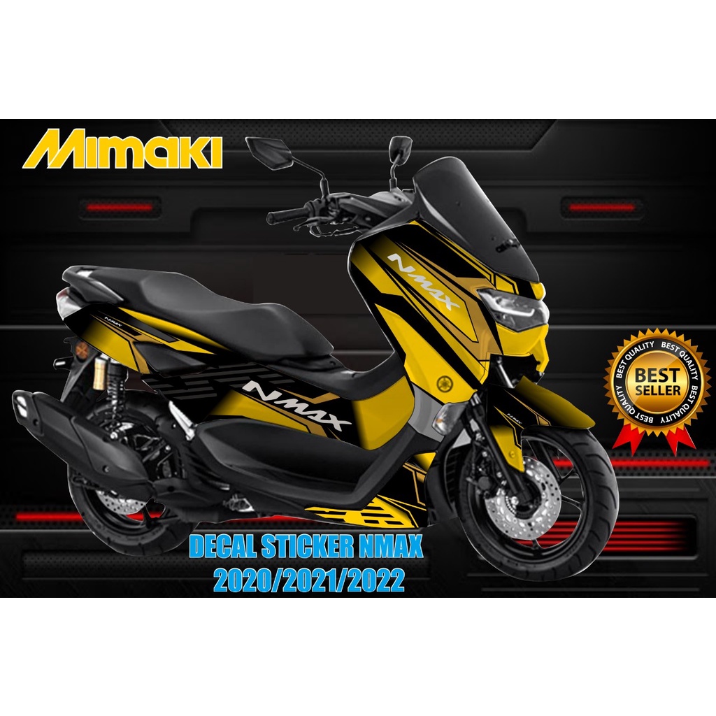 Variasi Warna (COD) Sticker Decal Yamaha Nmax 2020/2021/2022 Full Body Motif Kece Elegan Bahan Graft