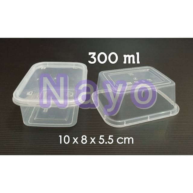 Kotak plastik kecil thinwall 300 ml (25 pcs) | Shopee Indonesia