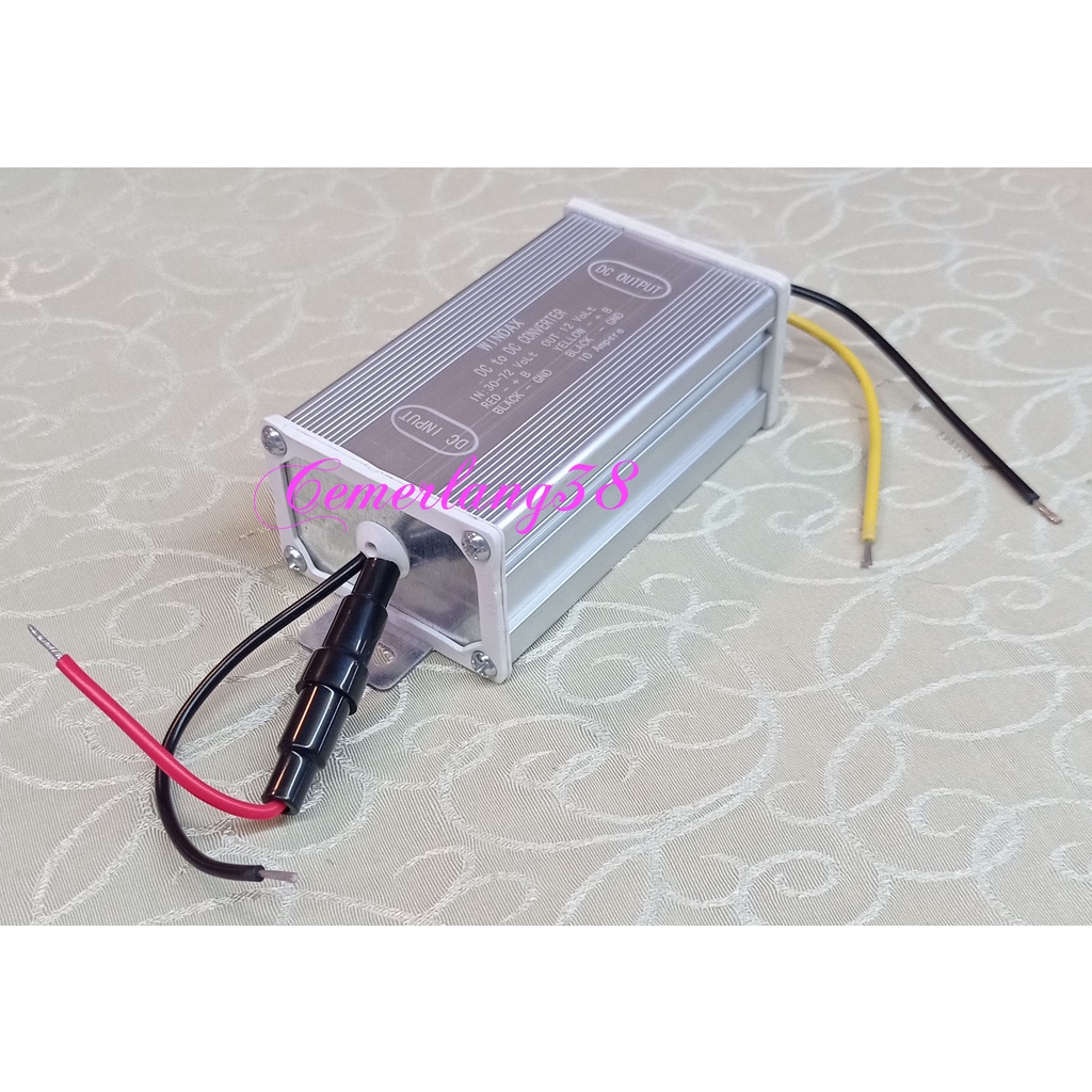 DC DC CONVERTER PII 30V - 72V TO 12V 10A STEP DOWN 10 A