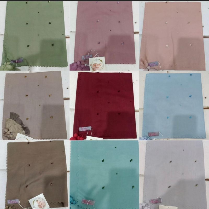 SEGIEMPAT SWAROVSKI R139 ORI/ VOAL PREMIUM/CLARISSA HIJAB