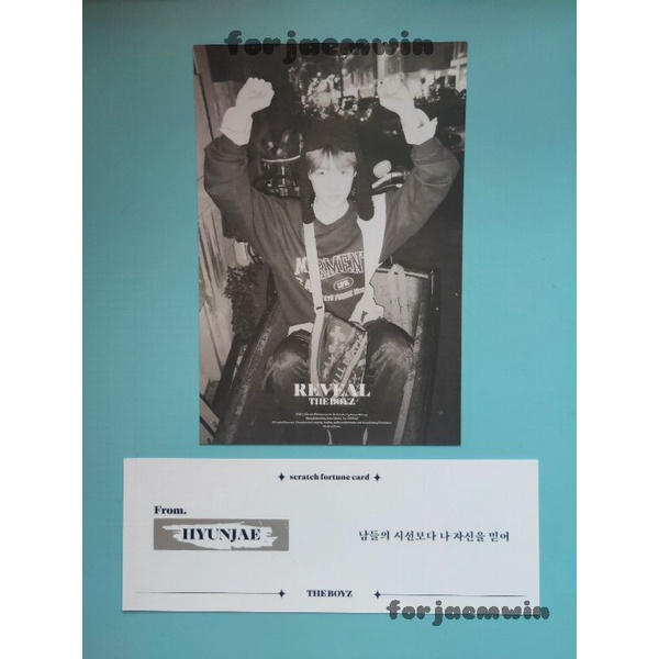 Postcard Reveal Boy New & Stratch Card Hyunjae The Boyz
