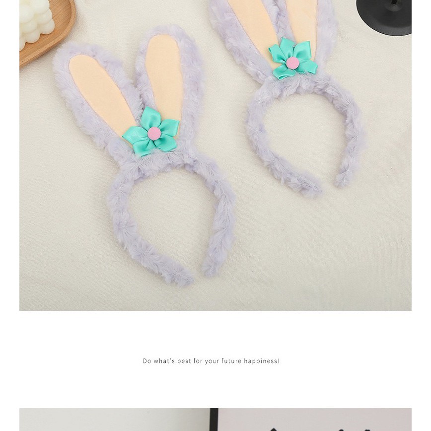 Bando Rabbit/Kelinci Bunga Bulu Lucu