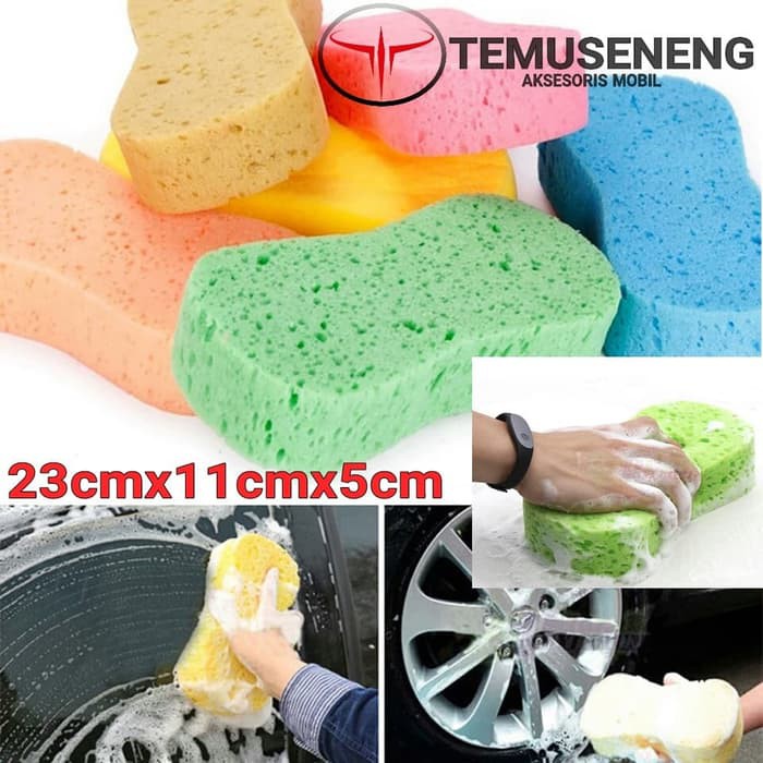 Spons Warna Spon Sponge Cuci Motor Mobil Busa Pembersih Dapur Micro Fiber