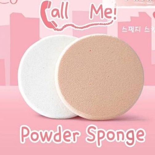 MIREYA CALL ME POWDER SPONGE SPONS BEDAK KOTAK &amp; BULAT PUTIH