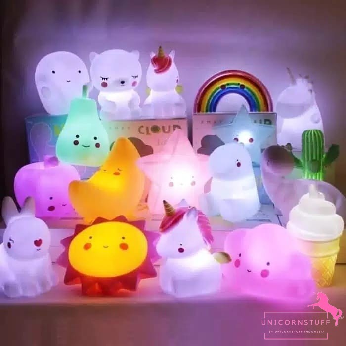 Lampu Hias Unicorn Hiasan kamar Tidur Anak Perempuan Kado Ulang Tahun Cewek