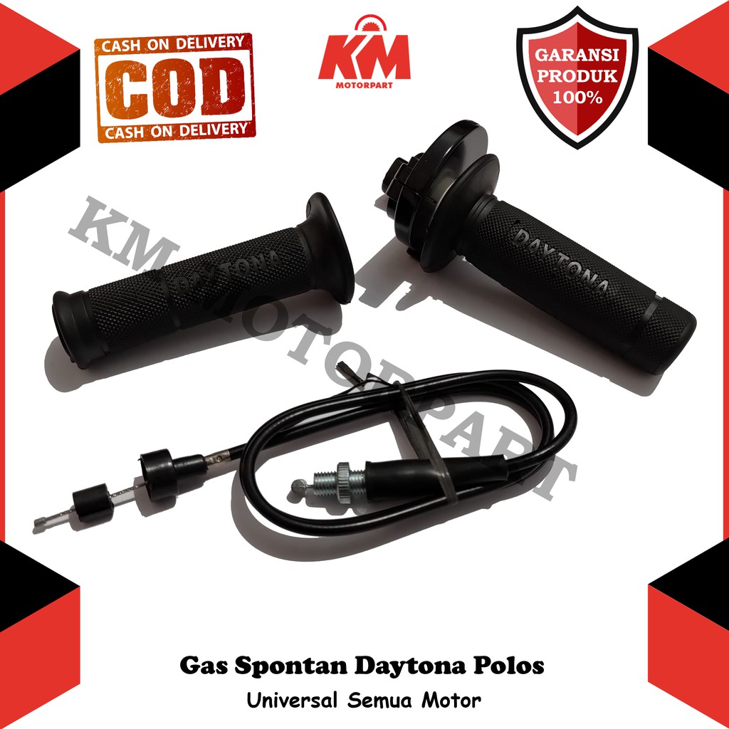 Gas Spontan Daytona Polos Universal Murah Nmax Aerox R15 Vixion R25 Scoopy Beat Vario Lexi