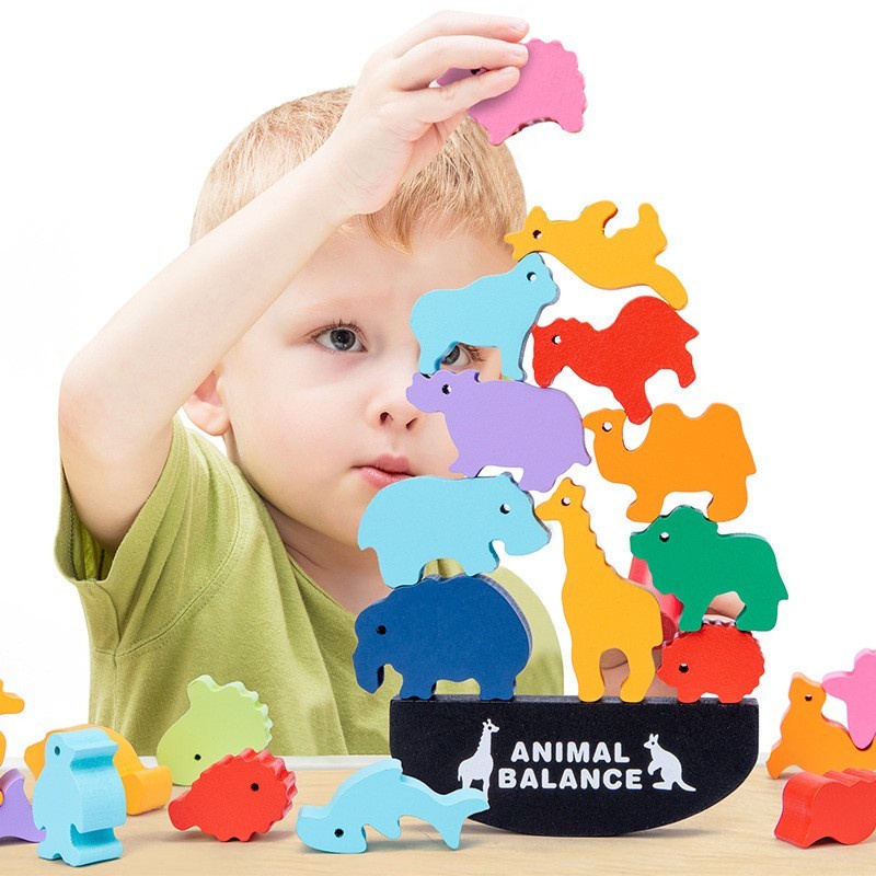 Animal Balance Stacking Toys - Mainan Edukasi Montessori