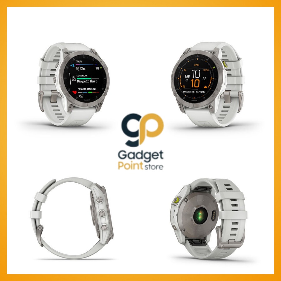 Garmin Epix 2 | Epix gen 2 | epix™ (Gen 2) Sapphire - White Titanium Garansi Resmi TAM 2 Tahun