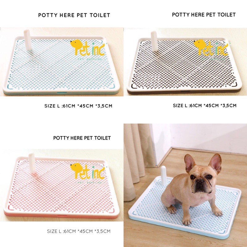 Potty here pet toilet size M /L (free stick)