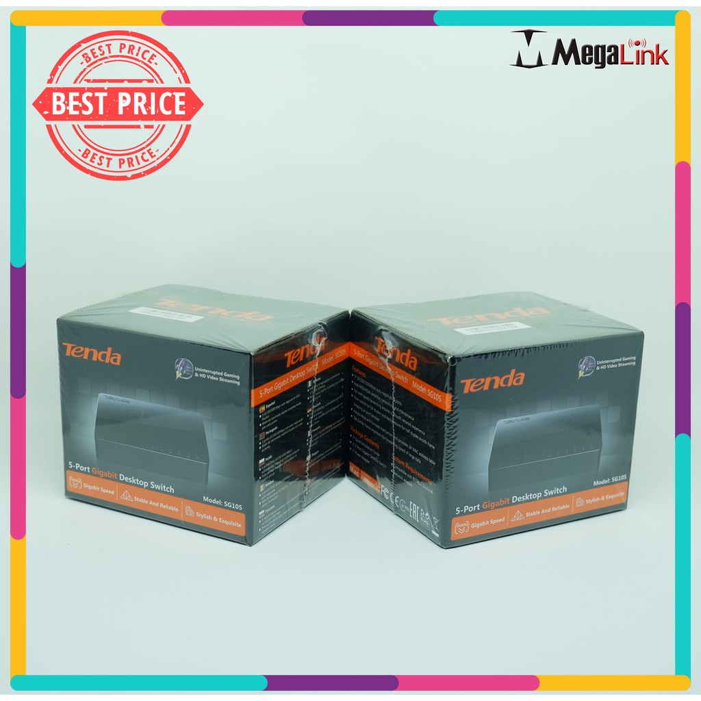 Tenda SG105 5-Port Gigabit Desktop Switch