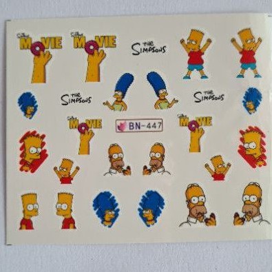 Stiker Kuku The Simpsons Water Decal Stikers