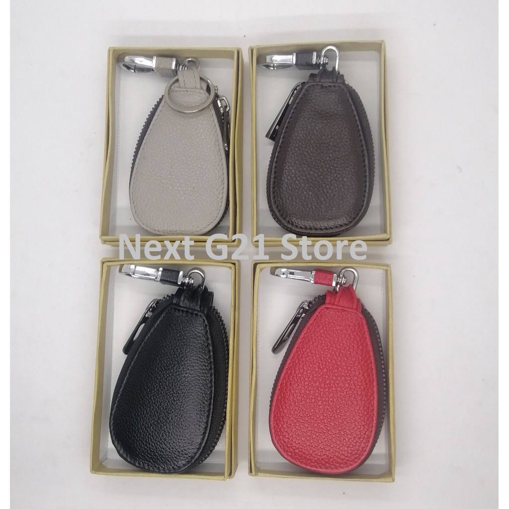 Dompet Remote dan STNK Mobil Hyundai, Model Oval, Kulit sapi asli