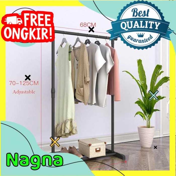 Stand Rak Gantungan Gantung Pakaian Baju Jemur Handuk Kamar IKEA
