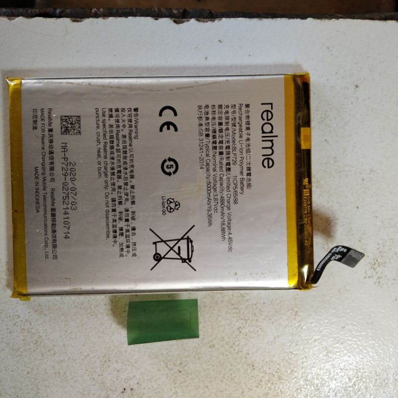 Baterai realme 5 5i c3 c11 original