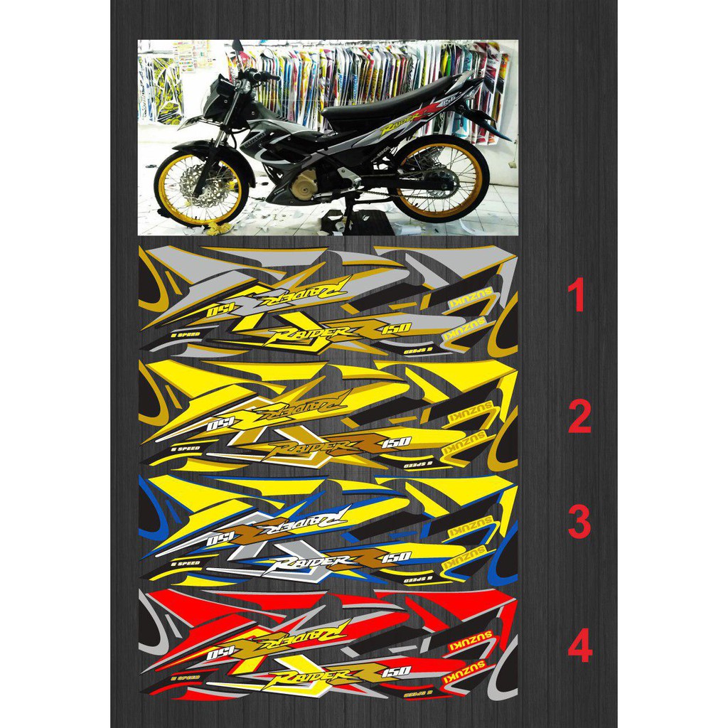 striping variasi satria fu lama/barong raider r