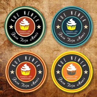  Sticker  Label Toples Sticker Kue Kering  Sticker  Label 