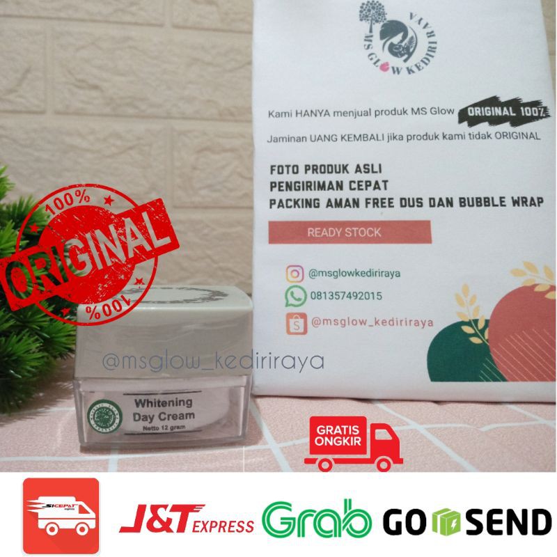 MS GLOW WHITENING DAY CREAM || ECER WHITENING DAY CREAM MS GLOW || CREAM SIANG MS GLOW ORIGINAL 100%
